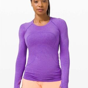 Lululemon Purple long sleeve swiftly tech